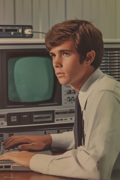 A young male professional, displaying a look of concentration and determination, engaged in an online training session on his laptop, illustrating the focus on acquiring new competencies.